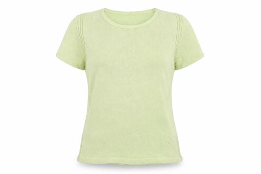 EWM Womens Green Round Neck  Cotton Pullover Jumper Size M