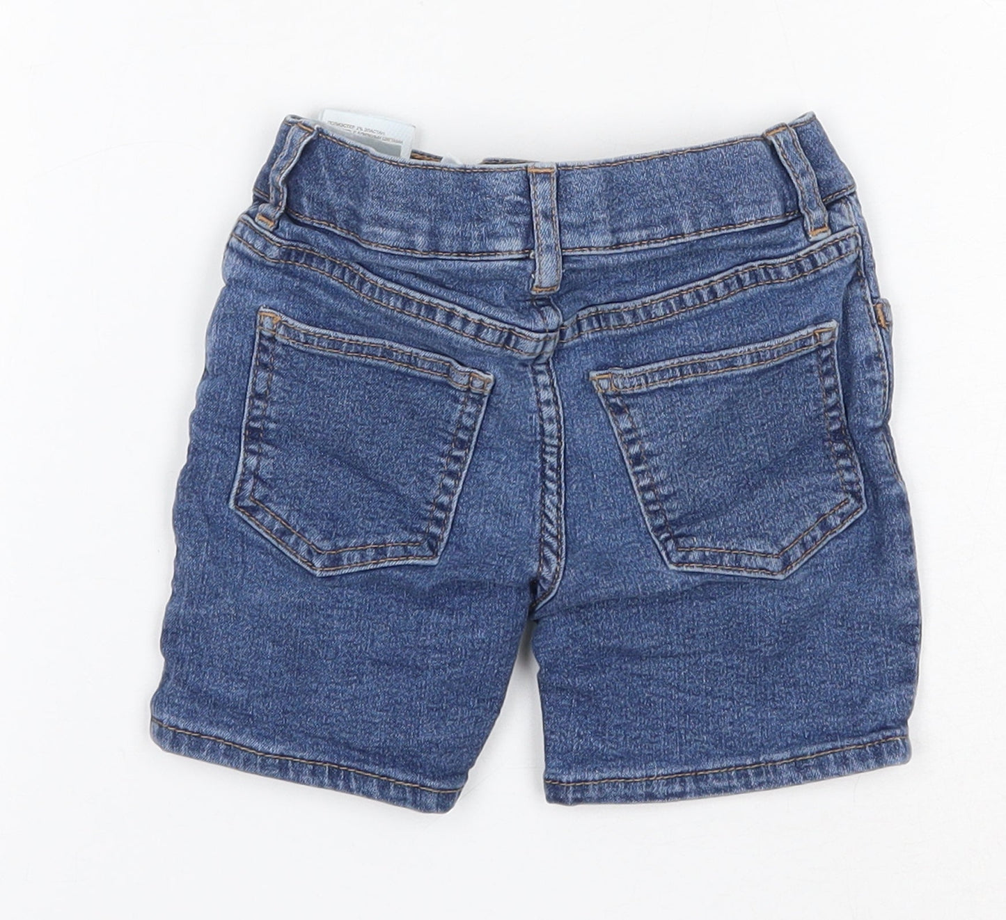 H&M  Blue  Cotton Cropped Jeans Size 18-24 Months  Button