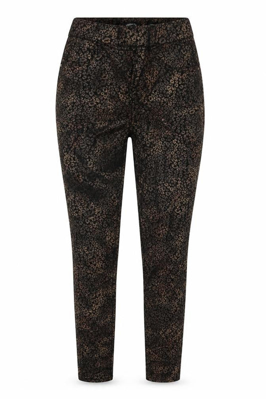 TU Womens Brown Animal Print Viscose Jegging Jeans Size 8 L27 in Regular