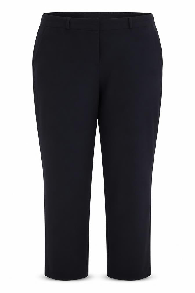 Dunnes Womens Blue  Polyester Trousers  Size 16 L28.5 in Regular Hook & Eye