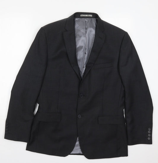 Tom English Mens Grey  Wool Jacket Suit Jacket Size 40