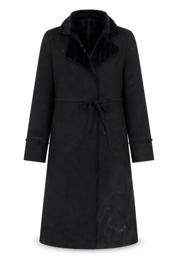 Marks & Spencer Womens Black   Jacket  Size 10  Tie