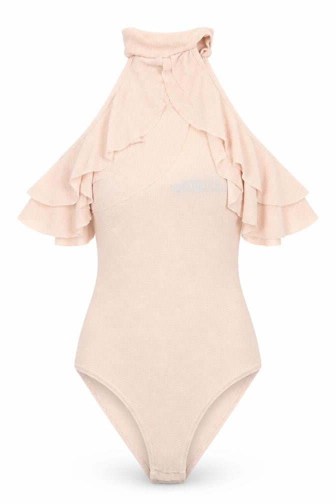 Select Womens Pink  Polyester Bodysuit One-Piece Size 12