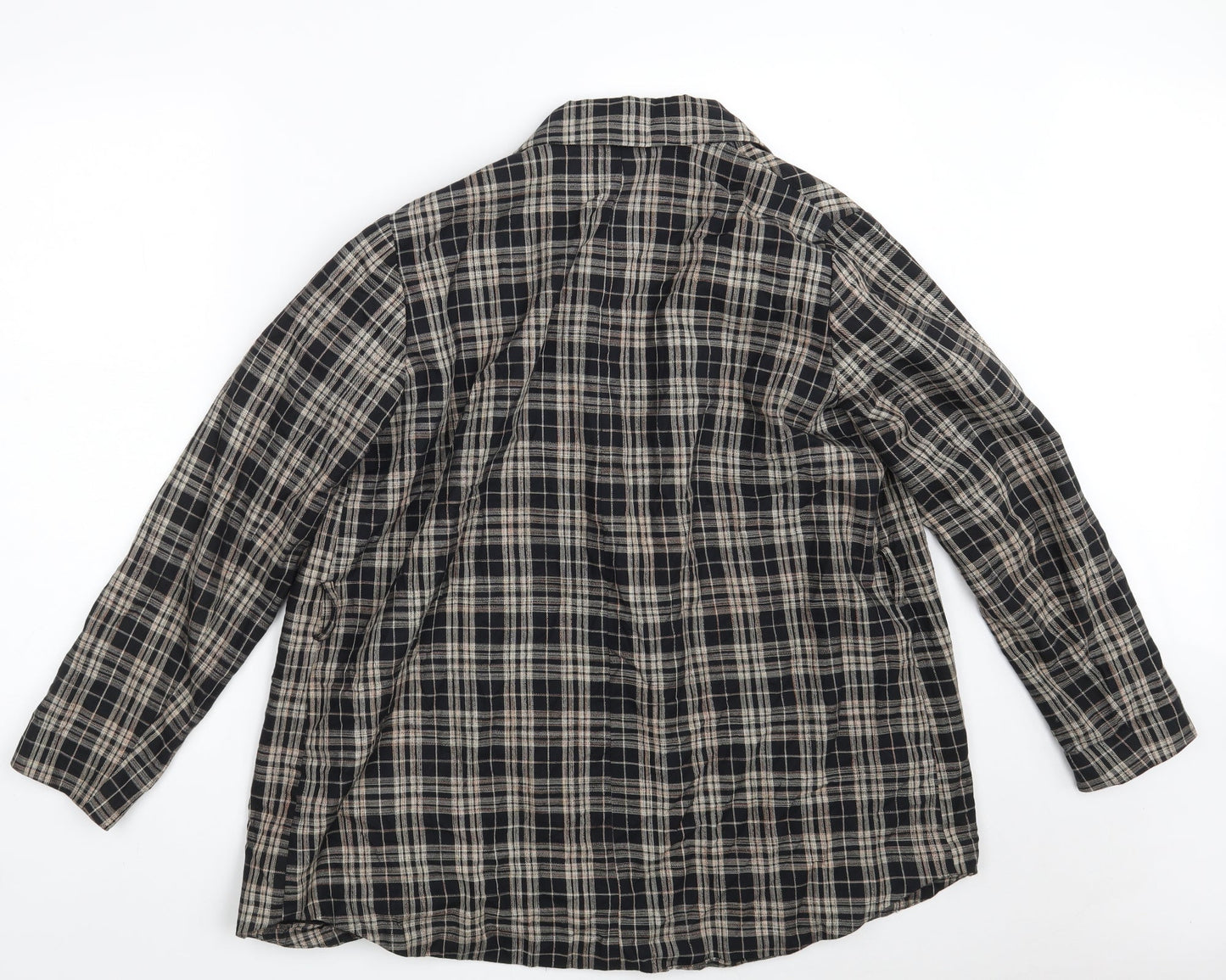 Zara Womens Black Check  Jacket  Size S  Button