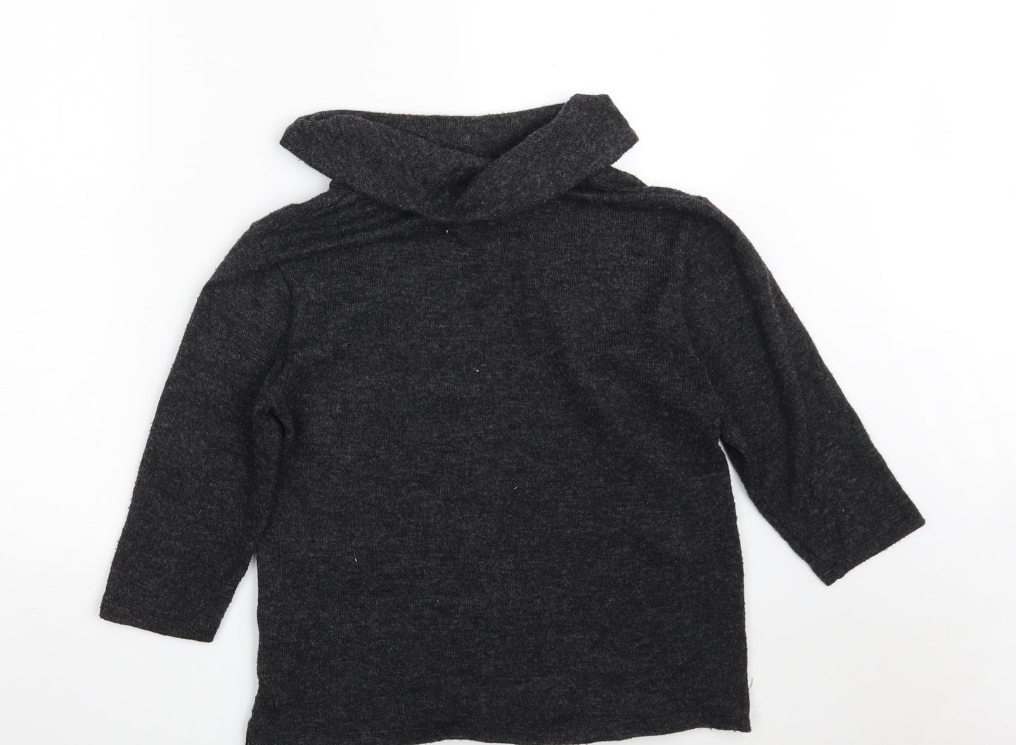 Tigi Womens Grey High Neck  Polyester Pullover Jumper Size 14   - Size14-16