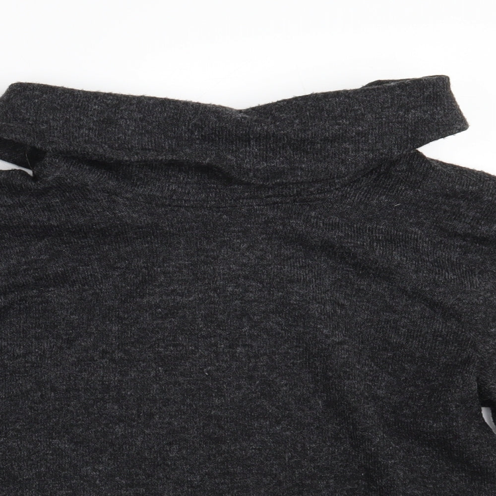 Tigi Womens Grey High Neck  Polyester Pullover Jumper Size 14   - Size14-16