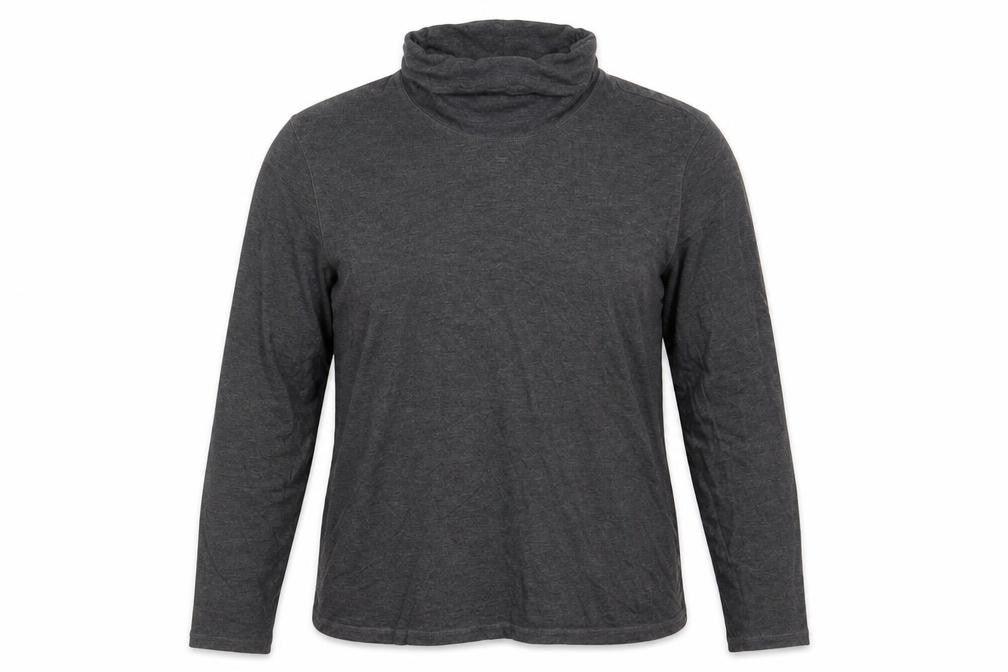Augusta Womens Grey  Viscose Basic T-Shirt Size 14 High Neck