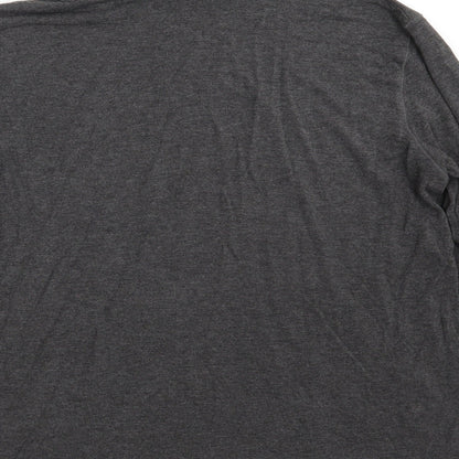Augusta Womens Grey  Viscose Basic T-Shirt Size 14 High Neck