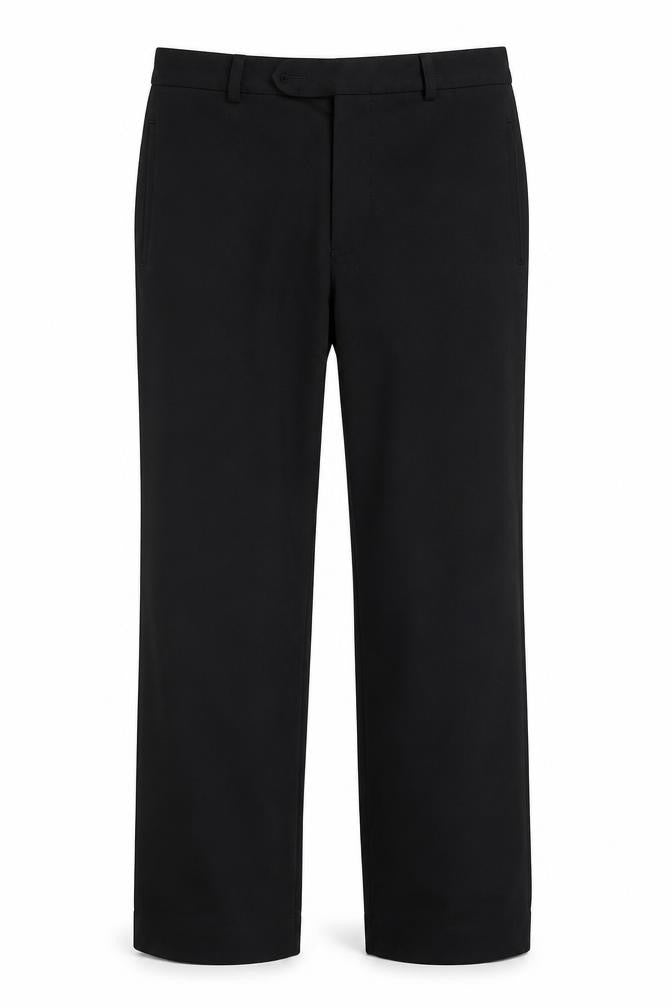 REMUS Mens Black  Polyester Trousers  Size 32 in L29 in Regular Zip