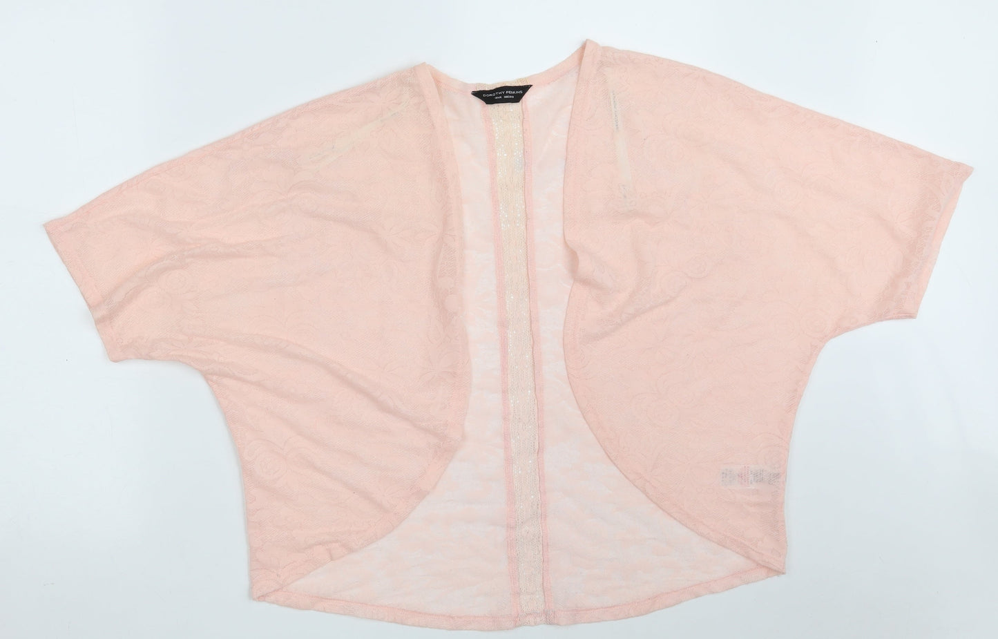 Dorothy Perkins Womens Pink Floral Polyester Basic Blouse Size 10 V-Neck