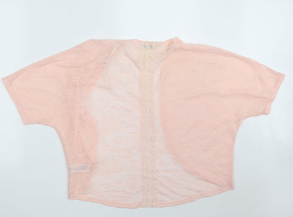 Dorothy Perkins Womens Pink Floral Polyester Basic Blouse Size 10 V-Neck