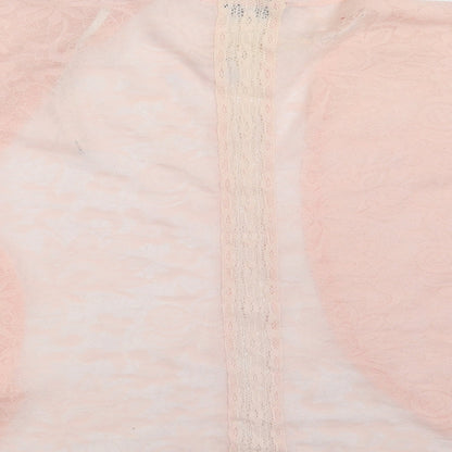 Dorothy Perkins Womens Pink Floral Polyester Basic Blouse Size 10 V-Neck