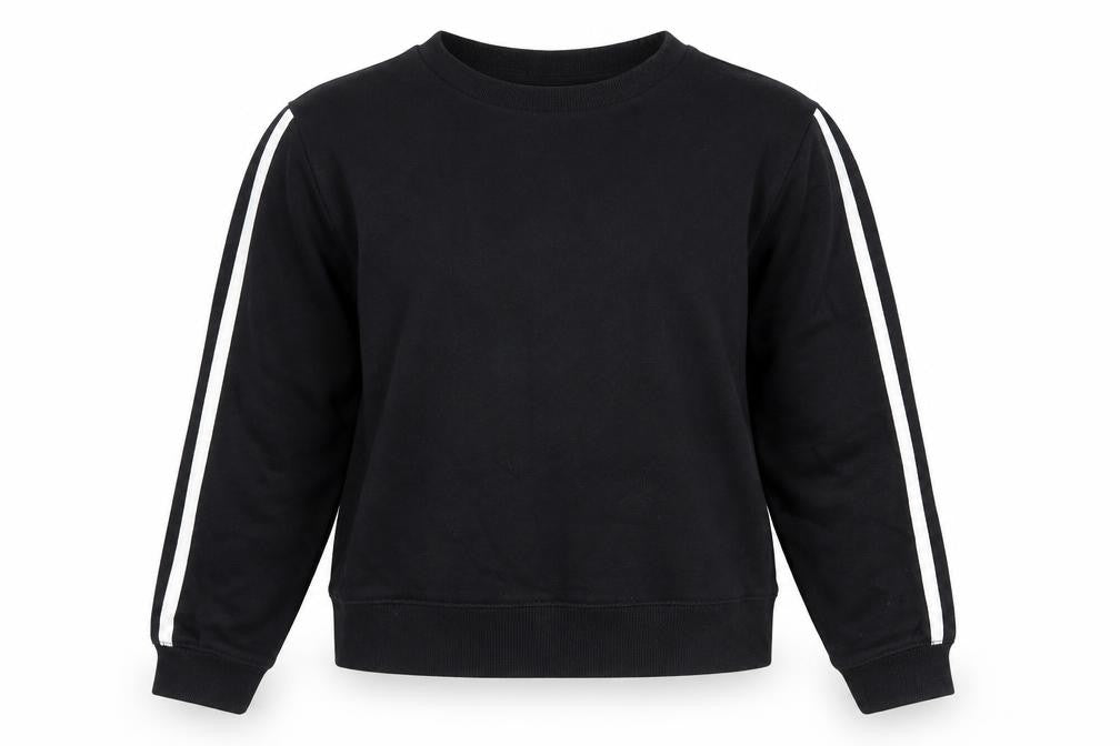 ASOS Womens Black  Cotton Pullover Sweatshirt Size 8  Pullover
