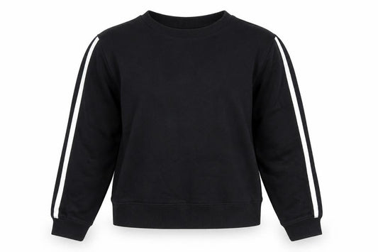 ASOS Womens Black  Cotton Pullover Sweatshirt Size 8  Pullover