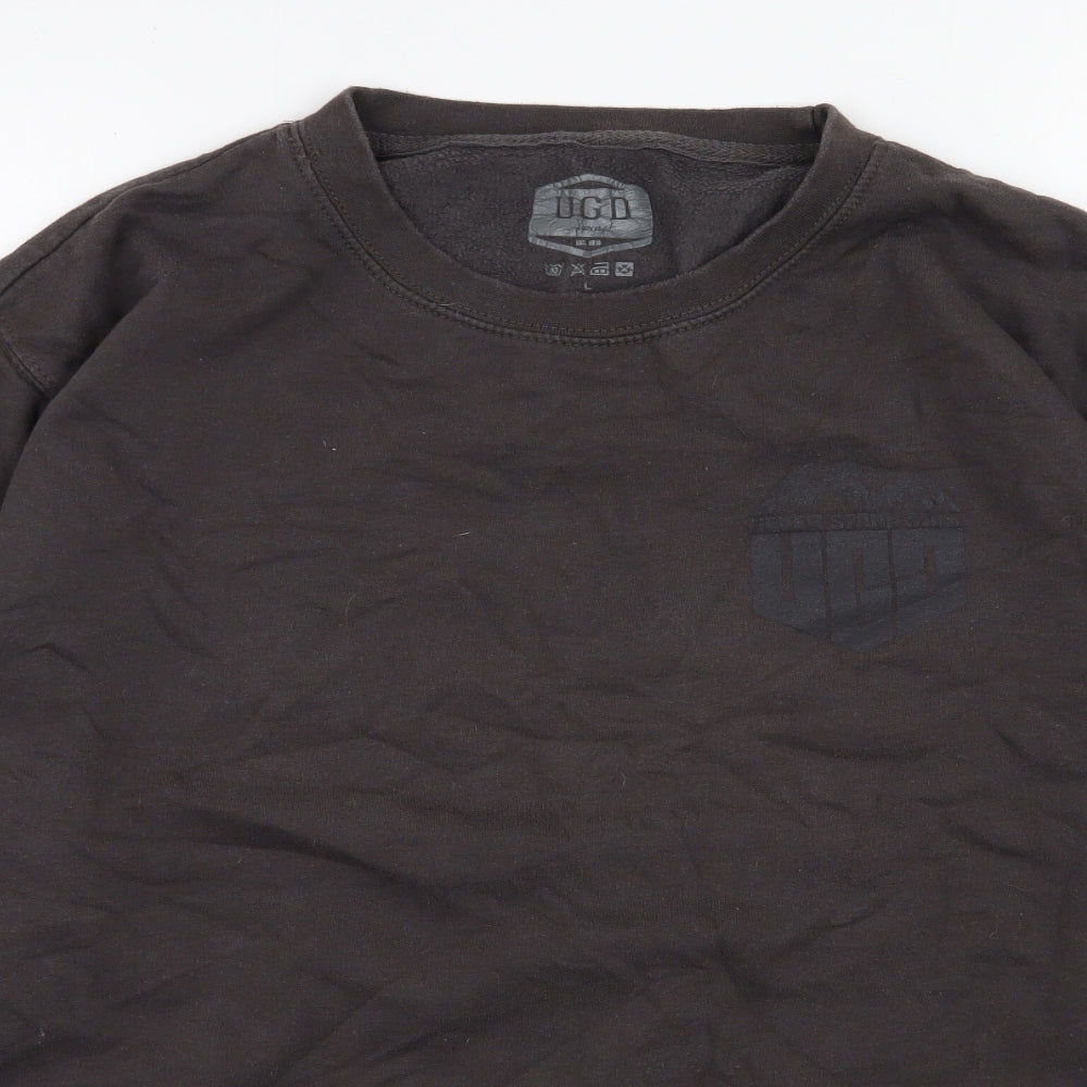 UGD  Mens Grey  Cotton Pullover Sweatshirt Size L