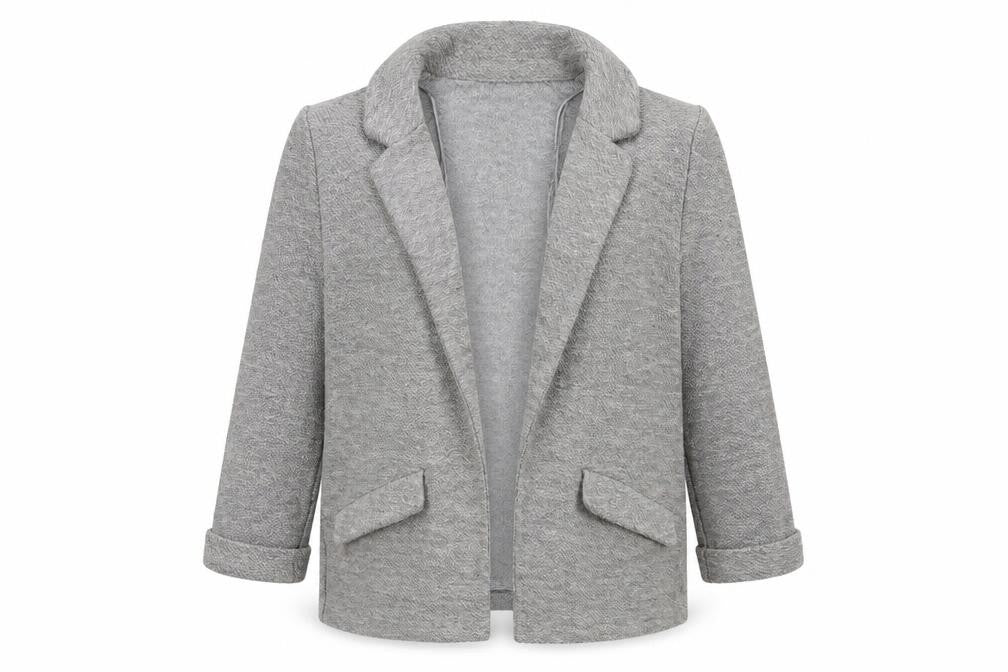 TU Womens Grey V-Neck  Polyester Cardigan Jumper Size 12