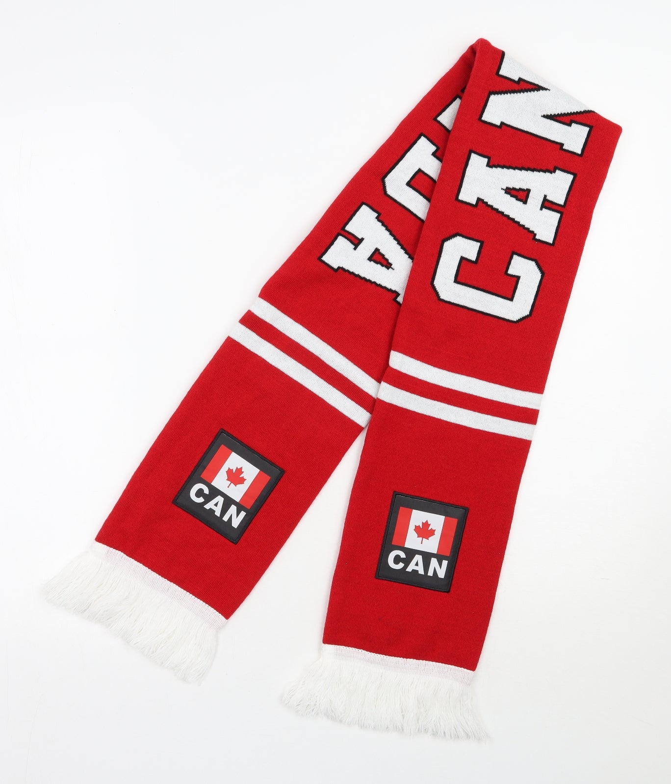 Neh.com Unisex Red  Acrylic Scarf  Size Regular   - Canada