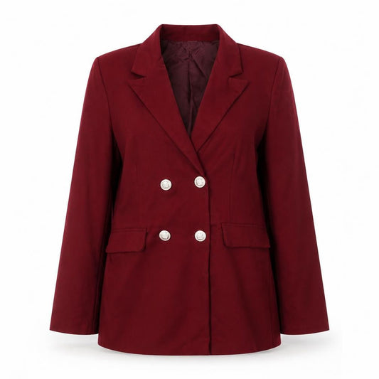 Made in Italy Womens Red   Jacket Blazer Size M  Button