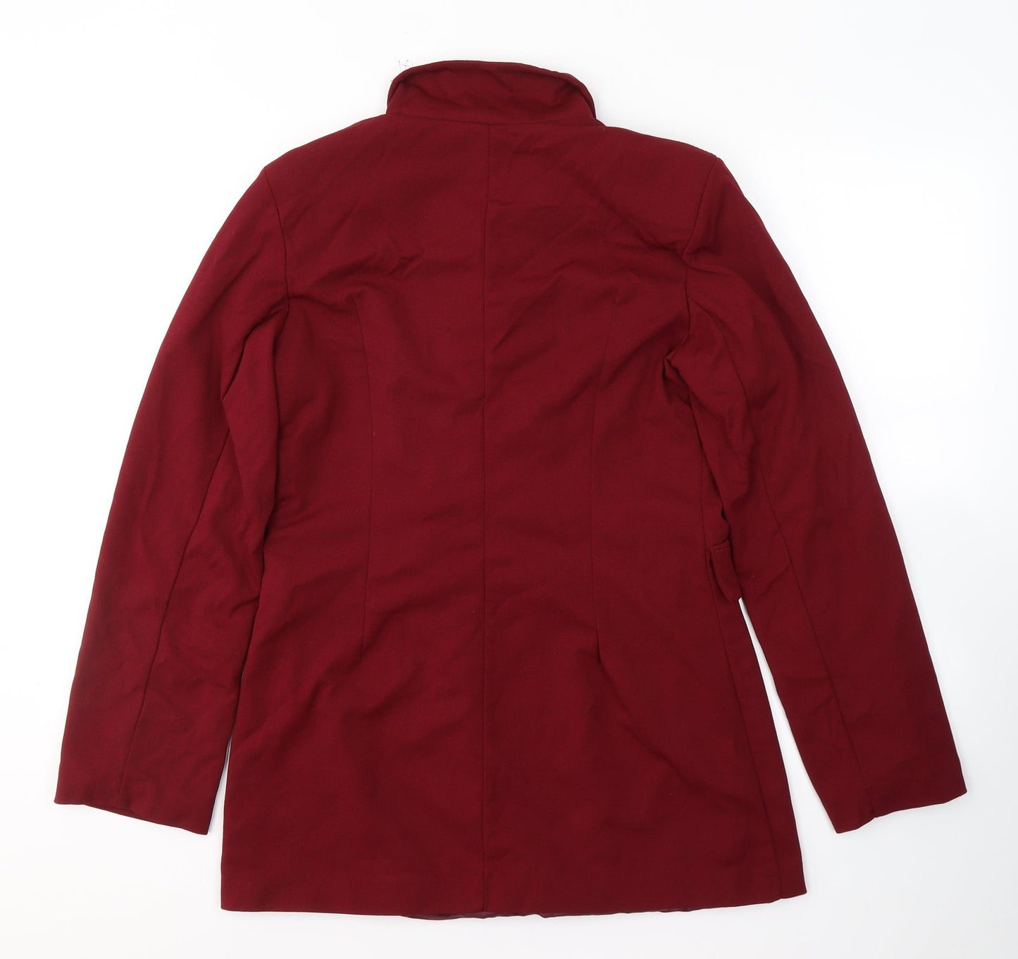 Made in Italy Womens Red   Jacket Blazer Size M  Button