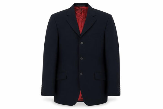 REMUS Mens Black  Polyacrylate Fibre Jacket Blazer Size 38