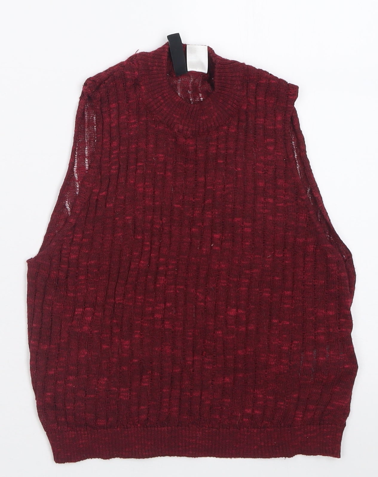 H&M Womens Red  Polyester Cropped Tank Size XS Crew Neck