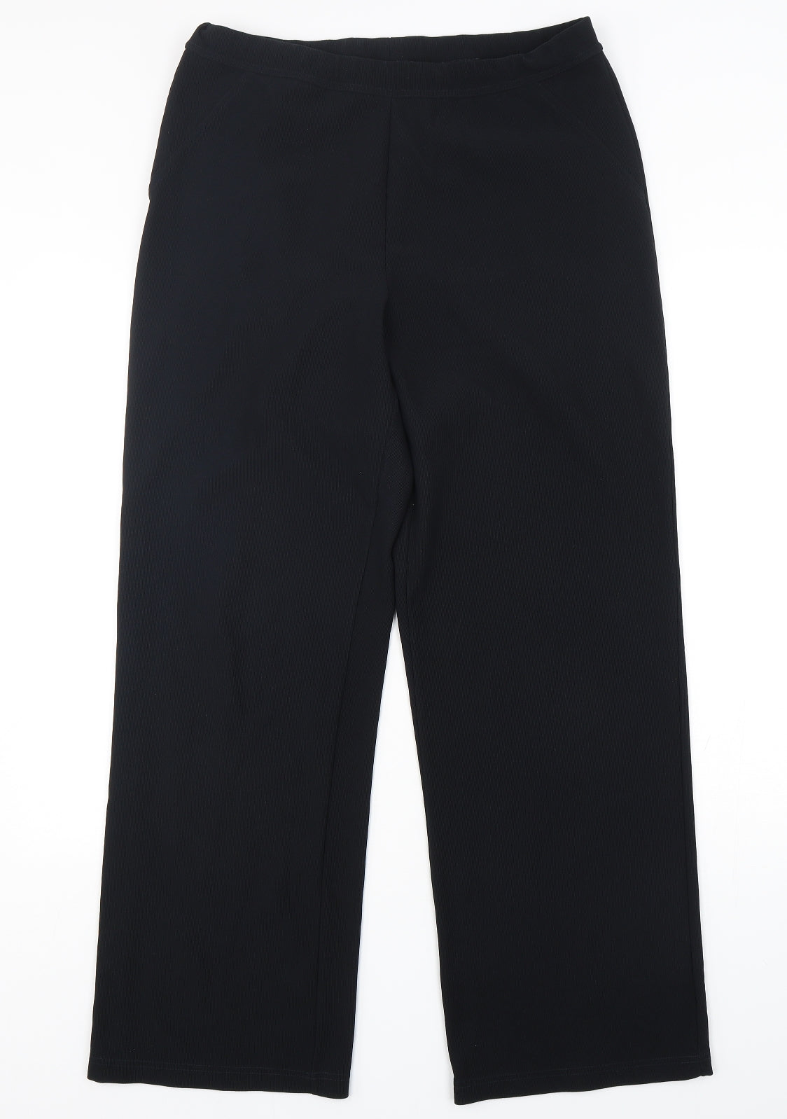 Dunnes Stores Womens Blue  Polyester Trousers  Size 14 L32 in Regular