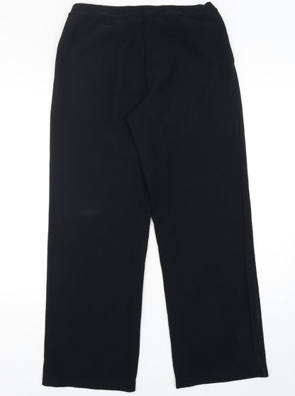 Dunnes Womens Blue  Polyester Trousers  Size 14 L32 in Regular