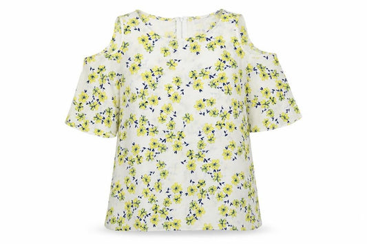 Atmosphere Womens Multicoloured Floral Polyester Basic Blouse Size 12 Round Neck