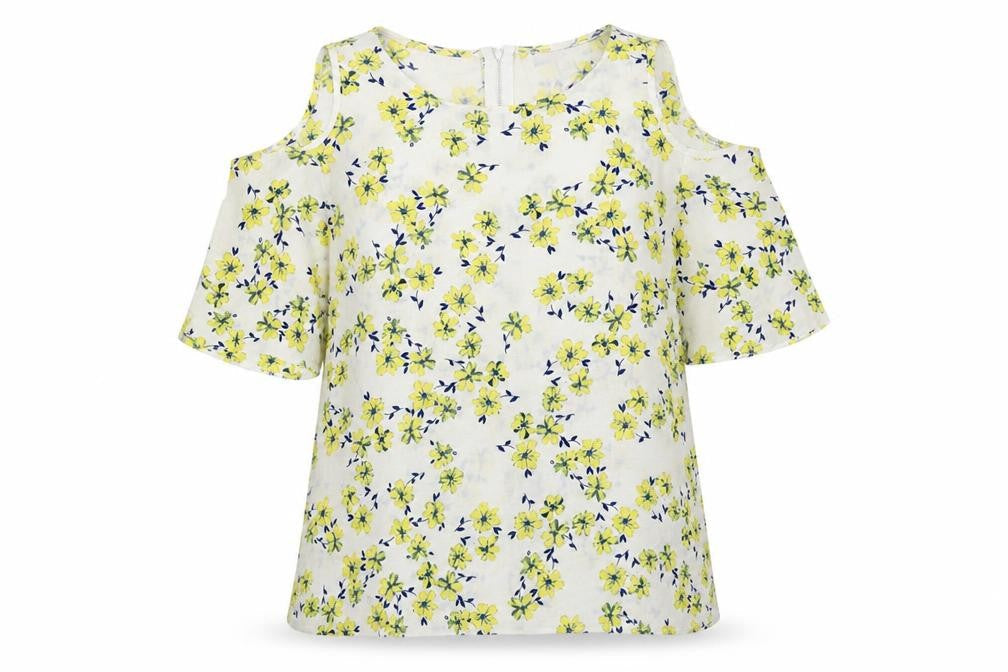 Atmosphere Womens Multicoloured Floral Polyester Basic Blouse Size 12 Round Neck