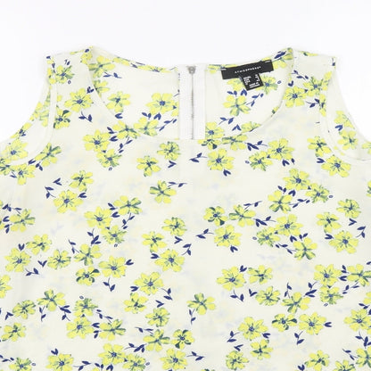 Atmosphere Womens Multicoloured Floral Polyester Basic Blouse Size 12 Round Neck