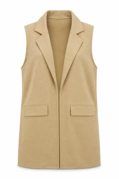 Cameo Rose Womens Beige Polyester Jacket Blazer Size 8