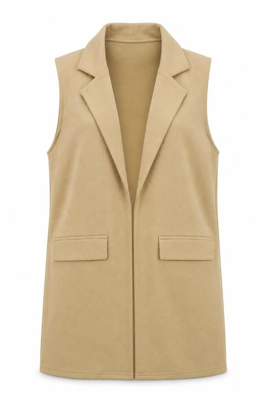 Cameo Rose Womens Beige  Polyester Jacket Blazer Size 8