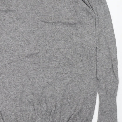 Klass Womens Grey Scoop Neck  Viscose Pullover Jumper Size 8