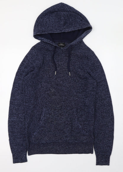 Next Womens Blue Round Neck  100% Cotton Pullover Jumper Size 4   - 4-6