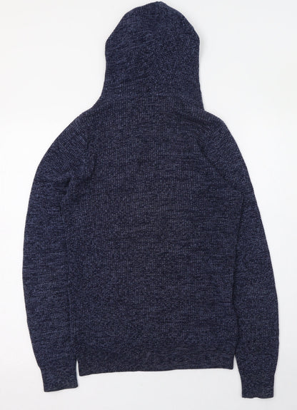Next Womens Blue Round Neck  100% Cotton Pullover Jumper Size 4   - 4-6