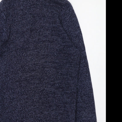 Next Womens Blue Round Neck  100% Cotton Pullover Jumper Size 4   - 4-6