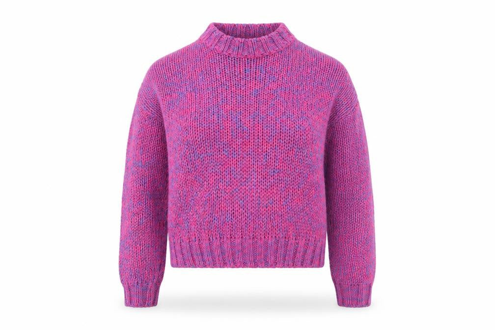 Bershka Womens Multicoloured Round Neck  Acrylic Pullover Jumper Size XS