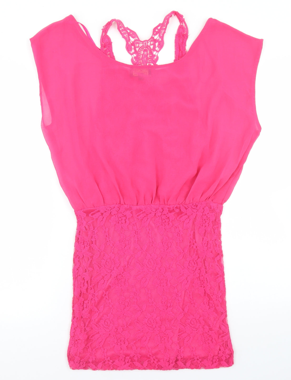 Tokyo Doll Womens Pink  Polyester Pencil Dress  Size 12  Round Neck