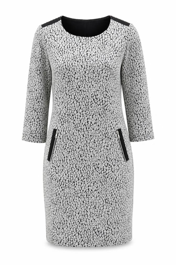 Taifun Womens Green Polka Dot Polyester A-Line  Size 10  Round Neck Pullover