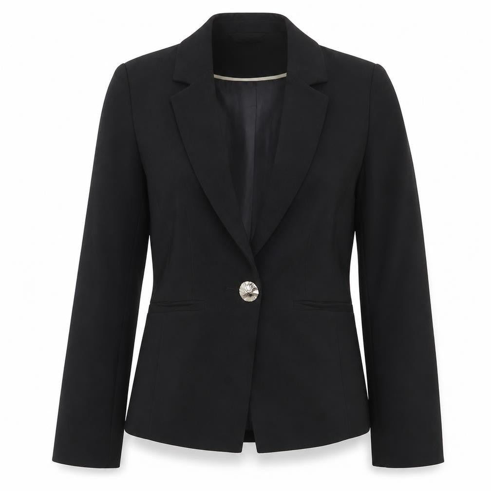 Dorothy Perkins Womens Black  Polyester Jacket Suit Jacket Size 4