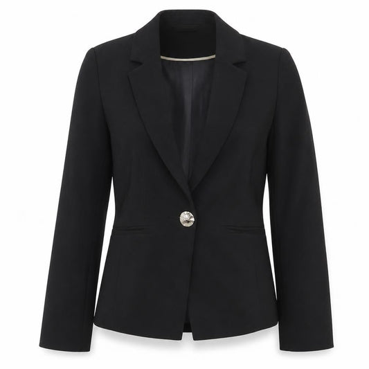 Dorothy Perkins Womens Black  Polyester Jacket Suit Jacket Size 4