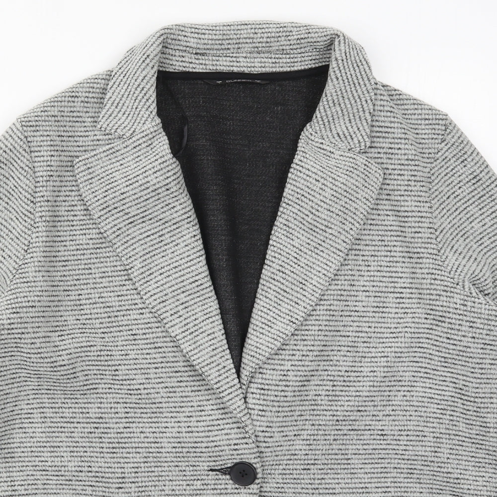 Dunnes Womens Grey   Jacket  Size L  Button