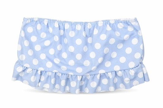 I SAW IT FIRST Womens Blue Polka Dot Polyester Cropped Tank Size 14 Round Neck