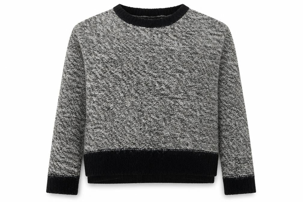 Internacionale Womens Grey Round Neck  Acrylic Pullover Jumper Size 14