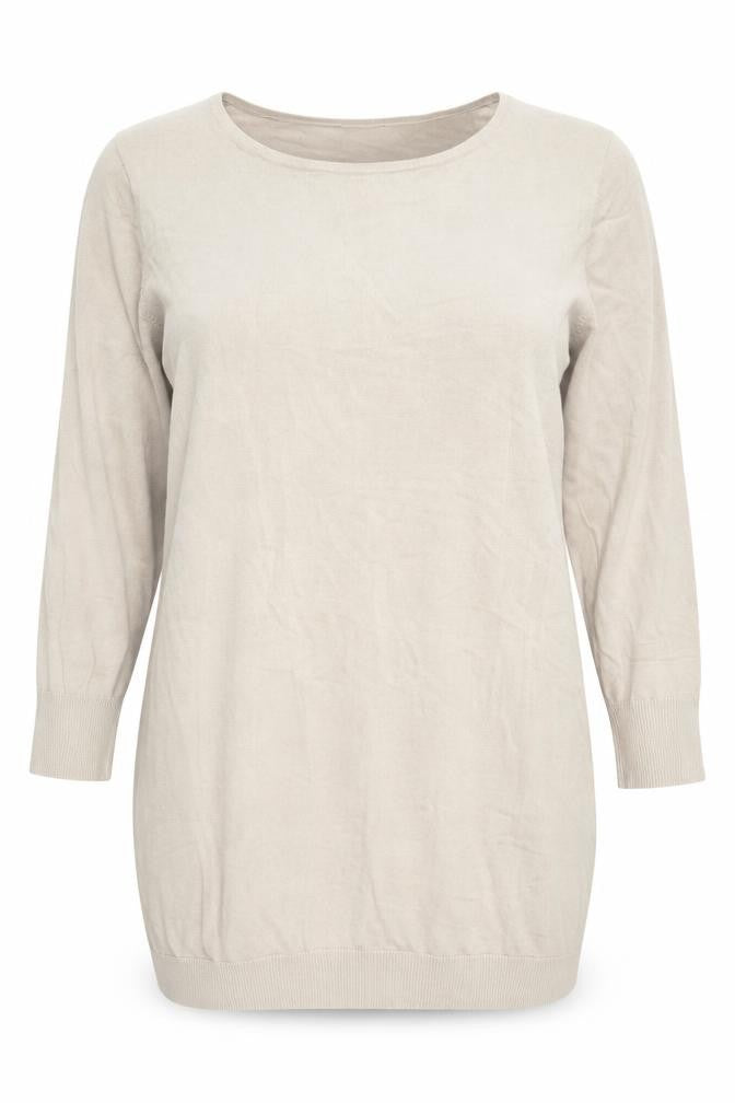 Avon Womens Beige Round Neck  Viscose Pullover Jumper Size 16