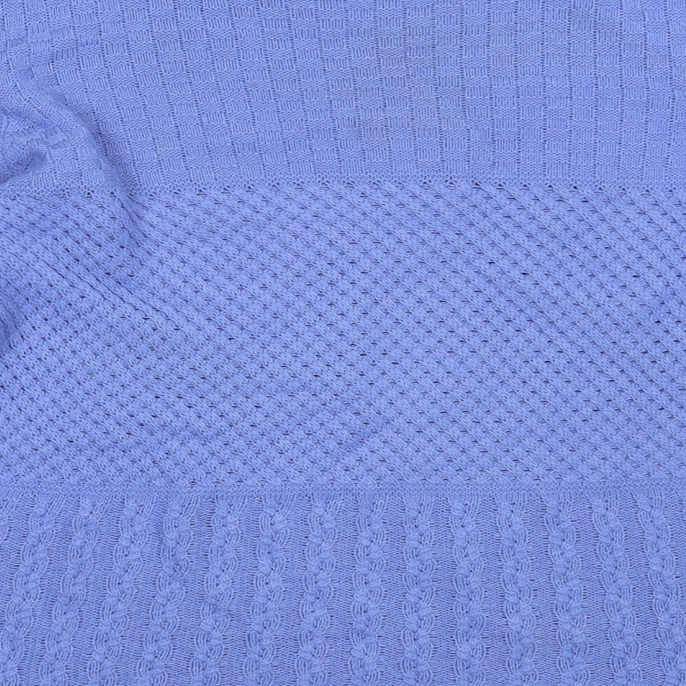 EWM Womens Blue Round Neck  Acrylic Pullover Jumper Size 14   - Size14-16