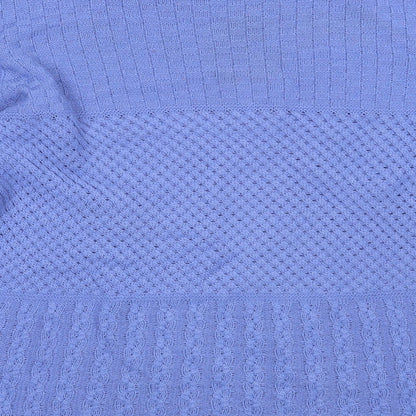 Preloved EWM Womens Blue Round Neck  Acrylic Pullover Jumper Size 14   - Size14-16 - Label