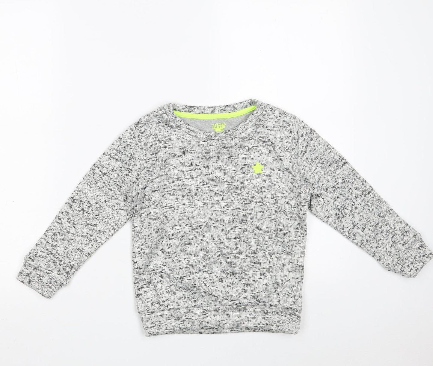 F&F Boys Grey  100% Polyester Pullover Sweatshirt Size 5-6 Years