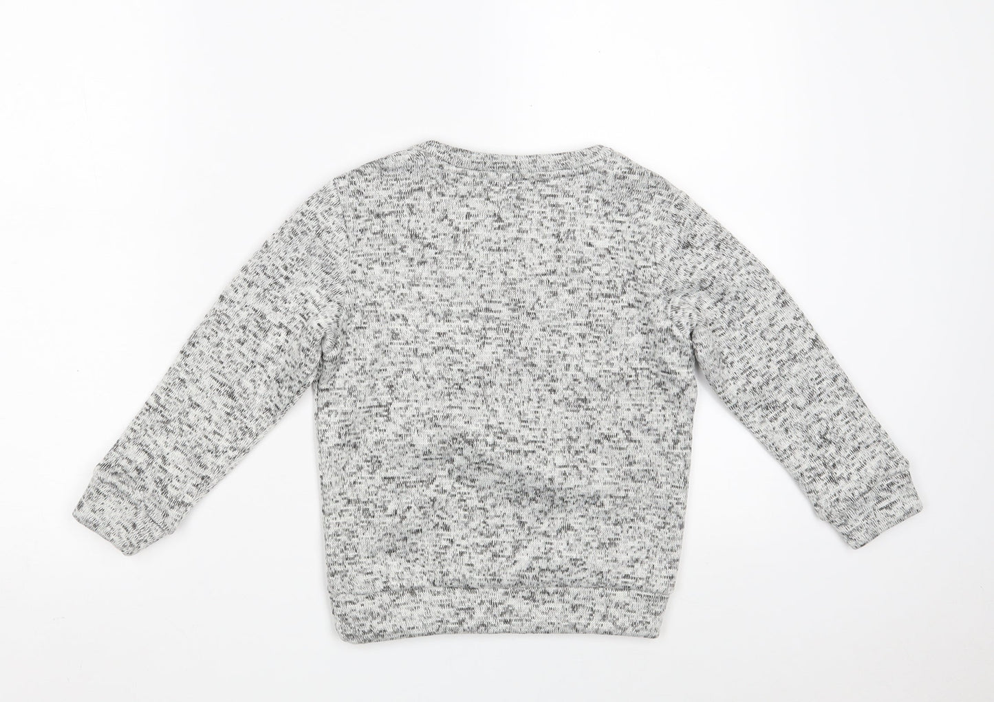 F&F Boys Grey  100% Polyester Pullover Sweatshirt Size 5-6 Years