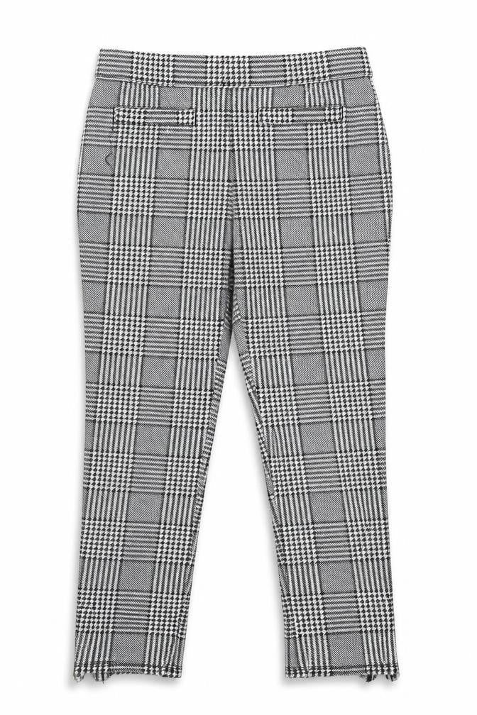 Gap Girls Black Plaid Cotton Capri Trousers Size 8 Years  Regular Pullover